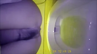 Asian teen pee respecting buildings